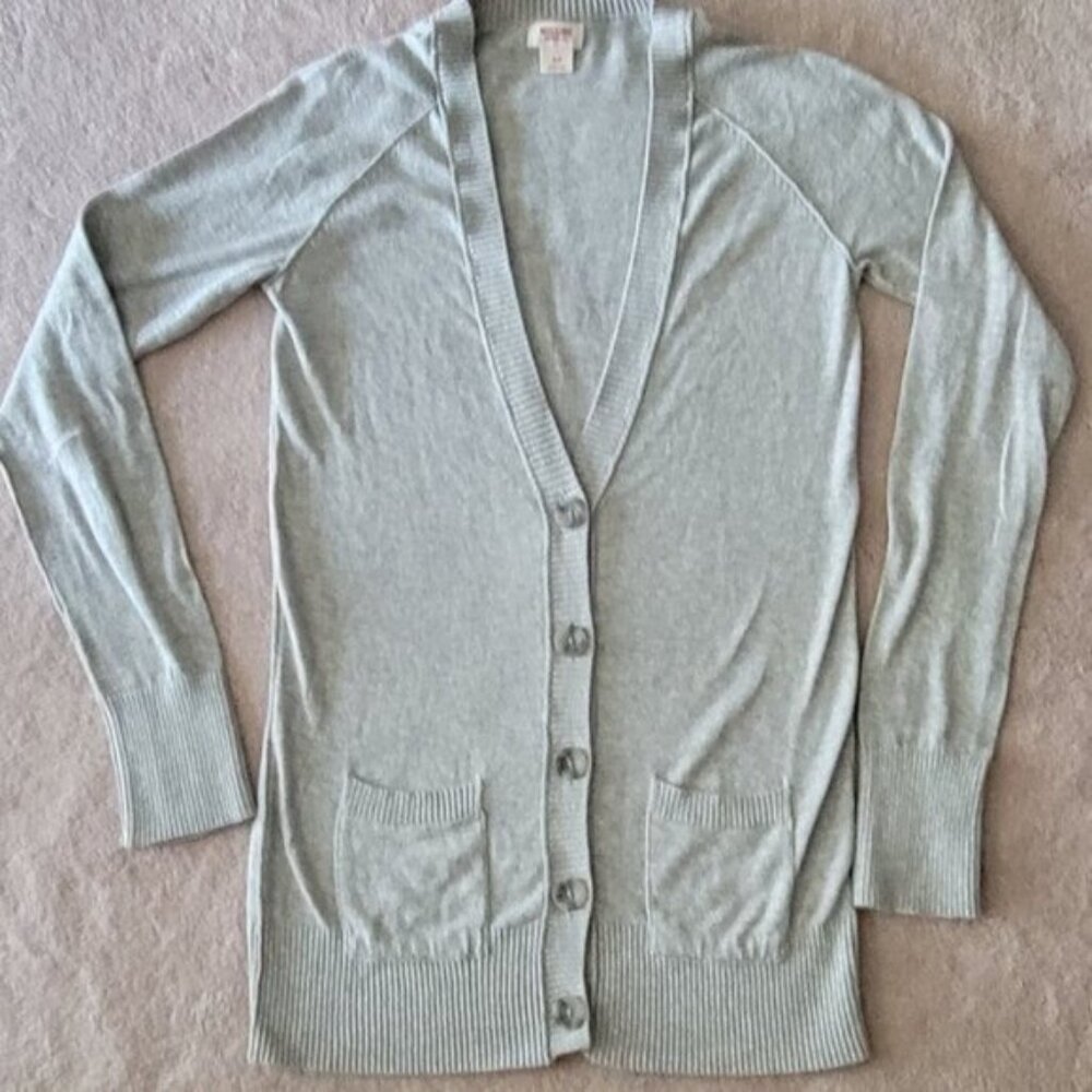 Mossimo Supply Co Cardigan Vintage Y2K Light Gray Women's Small